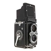 ασπρομαυρα, ασπρομαυρο, φιλμ, φιλμς, σκοτεινος, θαλαμος, φωτογραφικά, χαρτια, χημικα, τσαντες, τριποδο - ROLLEIFLEX film camera medium format 6X6 TLR με φακό TESSAR 75mm f3,5 μεταχειρισμένη