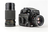 ασπρομαυρα, ασπρομαυρο, φιλμ, φιλμς, σκοτεινος, θαλαμος, φωτογραφικά, χαρτια, χημικα, τσαντες, τριποδο - Mamiya 645 body με φακούς 80mm f2,8 και 150mm f4 kit medium format film camera μεταχειρισμένη
