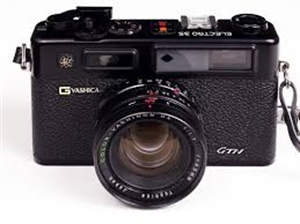 ασπρομαυρα, ασπρομαυρο, φιλμ, φιλμς, σκοτεινος, θαλαμος, φωτογραφικά, χαρτια, χημικα, τσαντες, τριποδο - YASHICA ELECTRO 35 black body camera  με φακό normal YASHINON 45mm f1,7 φωτογραφική μηχανή film 35mm μεταχειρισμένη.